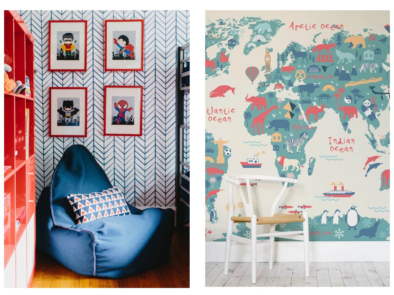 19 world map fun kids wallpaper interiors blog restless design