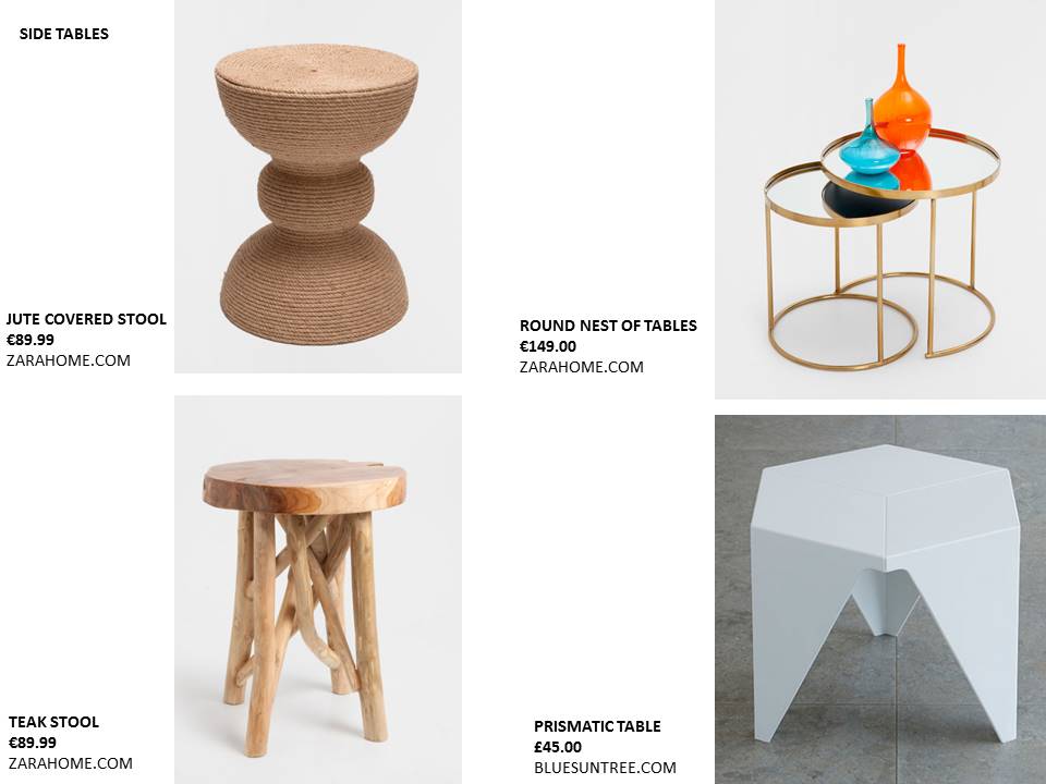 feature side table jute copper prismatic zara home bluesuntree restless design blog