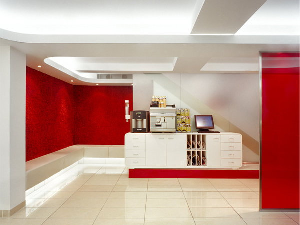 05-RESTLESS-DESIGN-PETER-MARK-MARY-STREET-COFFEE-STATION-RED-TEXTURED-SHAG-CARPET-WALL